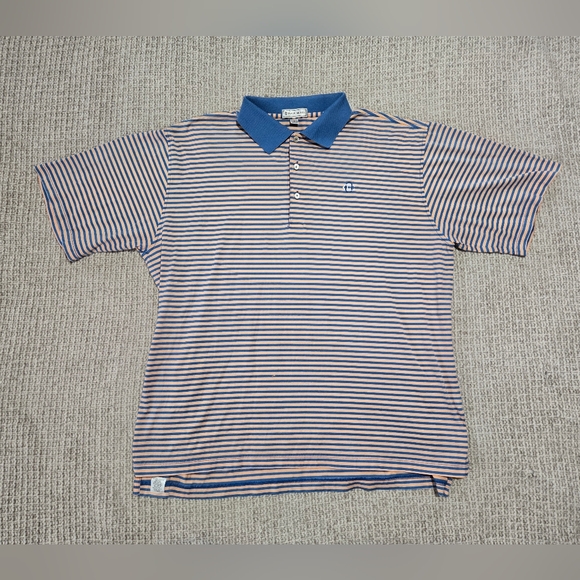Peter Millar Other - Peter Millar Striped Polo Shirt Men's Size Large 100% Cotton